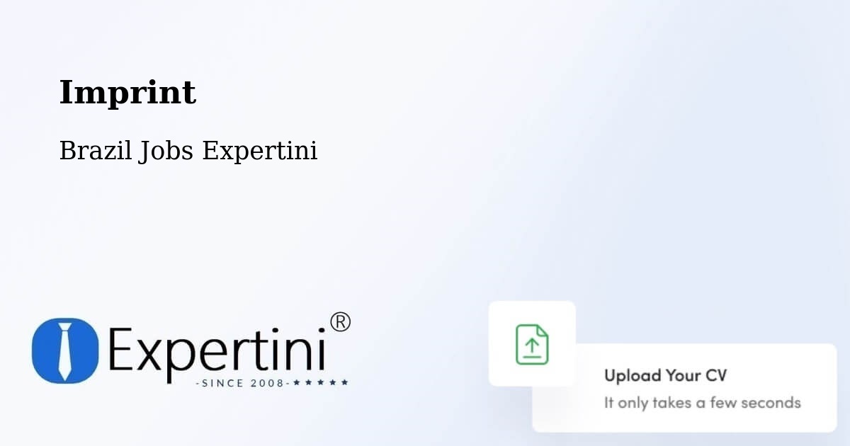 Imprint – Piritiba - Brazil Jobs Expertini